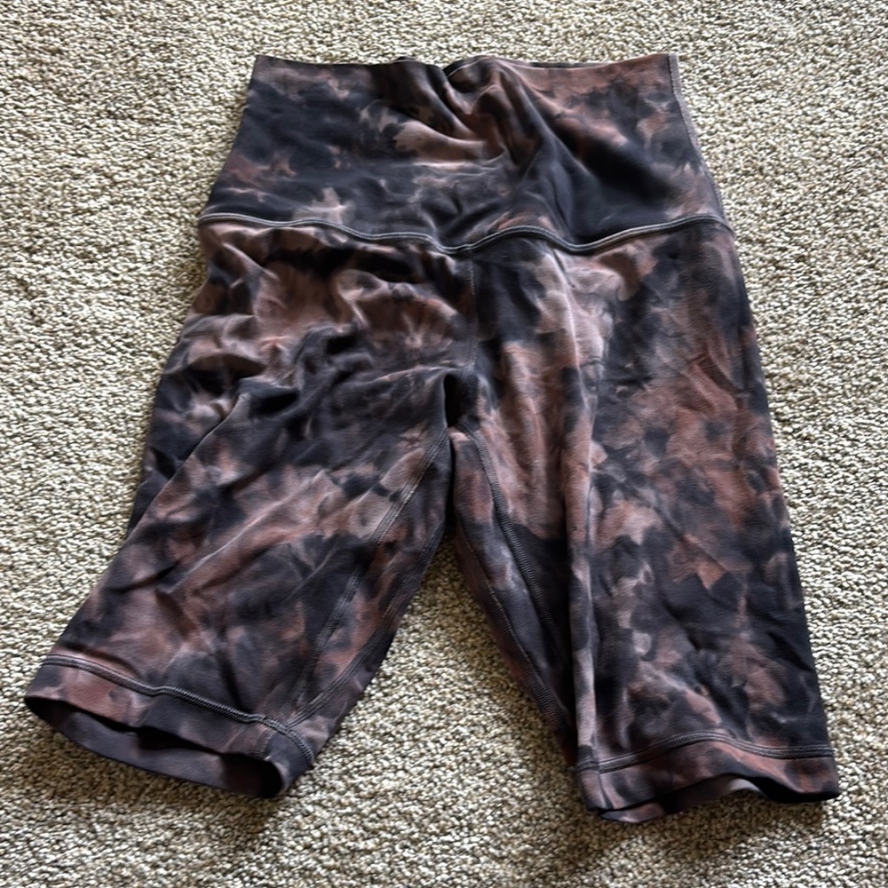 lululemon athletica Black and Brown Bike Shorts
